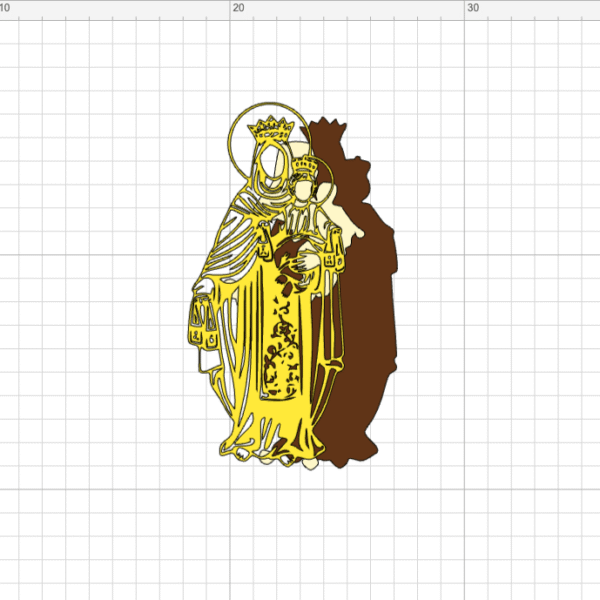 Virgen del Carmen - Archivo Digital para Corte - Image 2